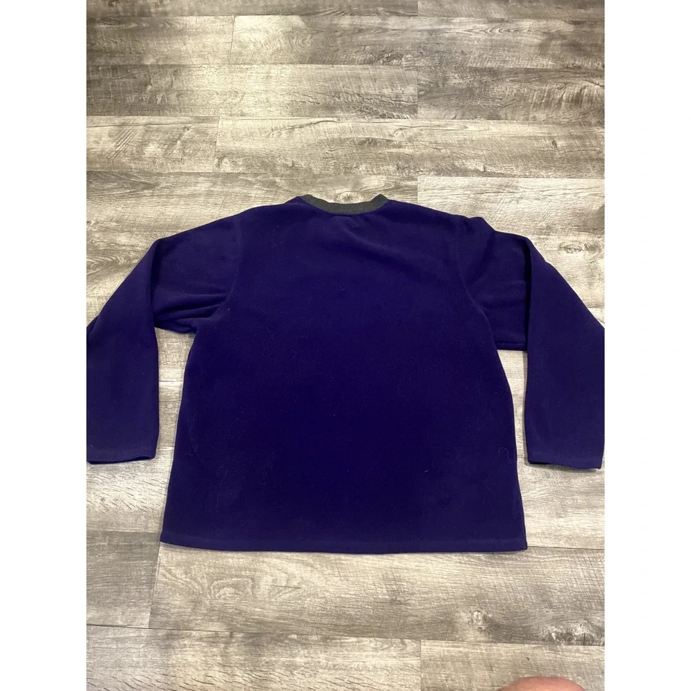 Disney Store Eeyore Fleece Sweatshirt Mens M Purple‎ Embroidered Winnie the Pooh